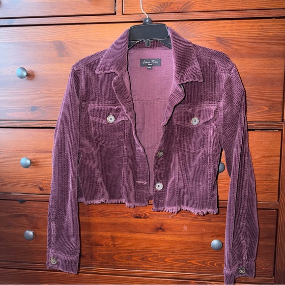 Love Tree Jackets & Blazers - Love Tree Raw Hem Corduroy Jacket